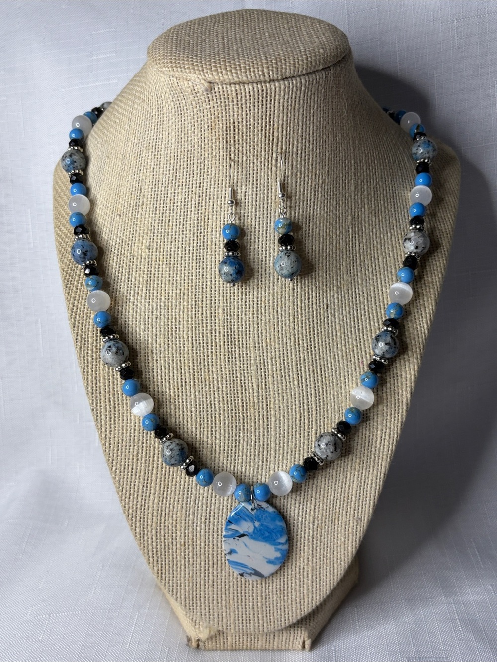 Handcrafted “The K2 Necklace” and Earring Set
